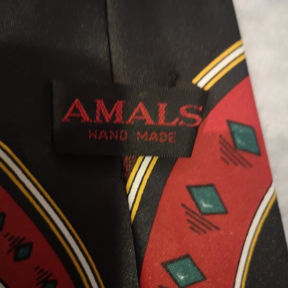 Vintage Amals Mickey Mouse Men's  Silk Necktie - Picture 2 of 5